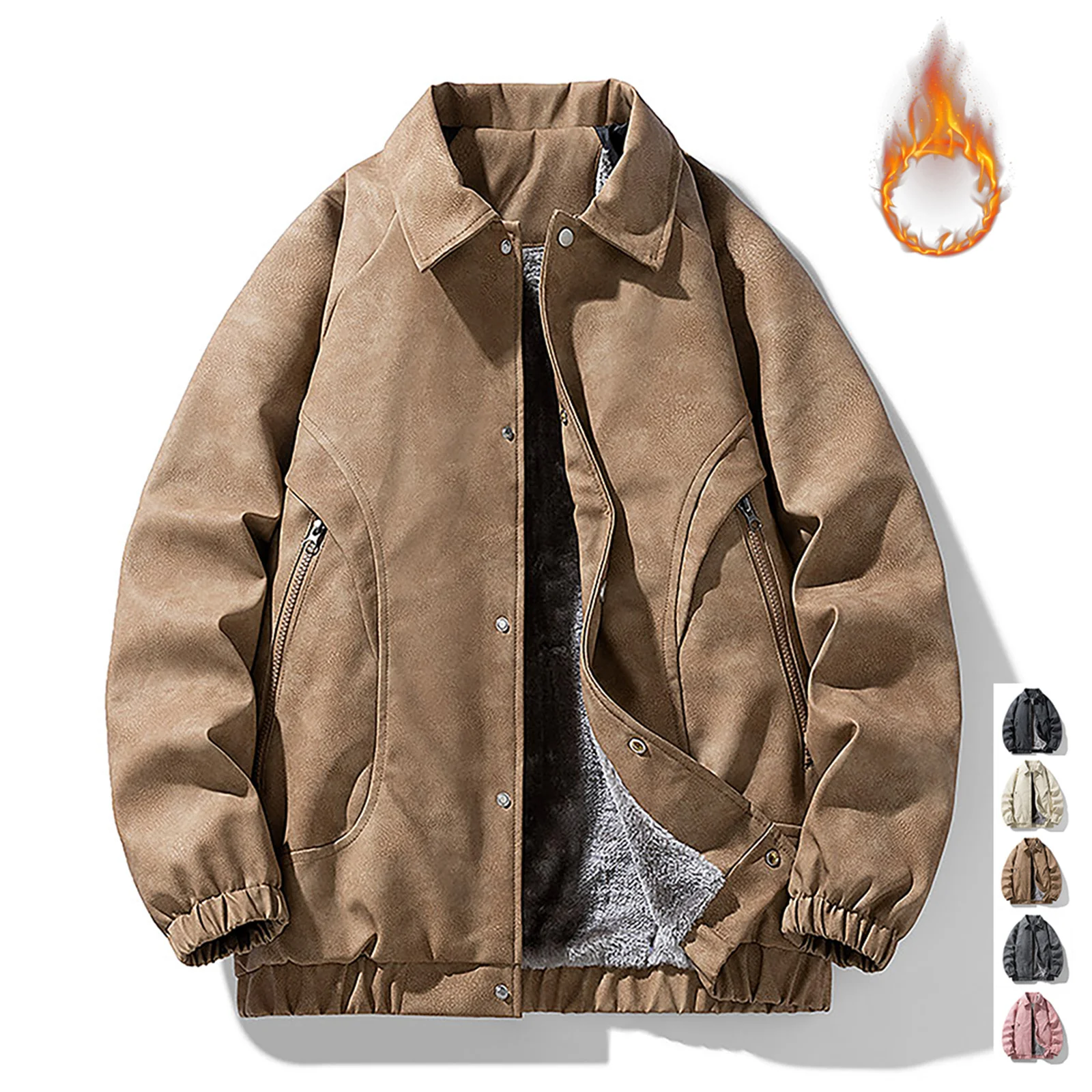 Ветрозащитные мужские кожаные куртки мотоциклетные пальто из искусственной