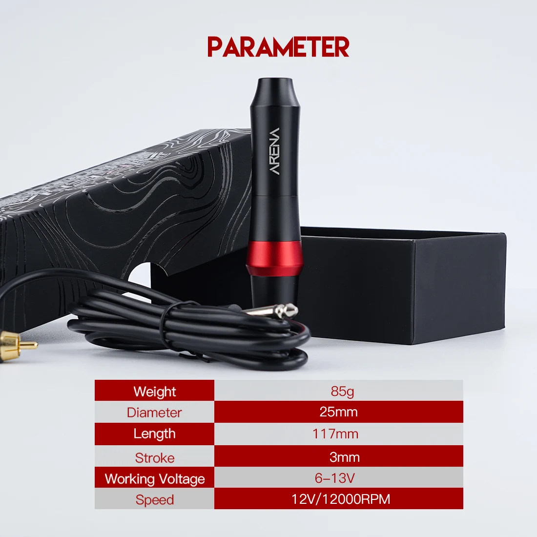 Arena стабильный светильник пму Перманентный Макияж Ротари Машина татуировки