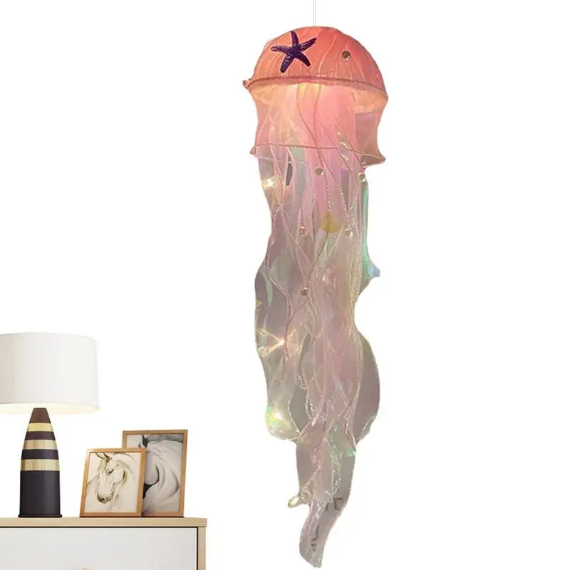 

Jellyfish Lava Lamp Colorful Room Night Light Decoration With Lace Lampshade Sensory Lights Aesthetic Lamp House Decor Gifts For