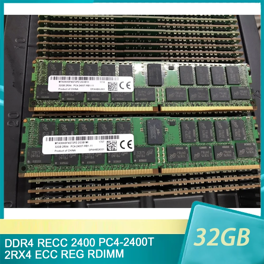 

32GB 32G Memory DDR4 RECC 2400 PC4-2400T 2RX4 ECC REG RDIMM For MT RAM High Quality Fast Ship