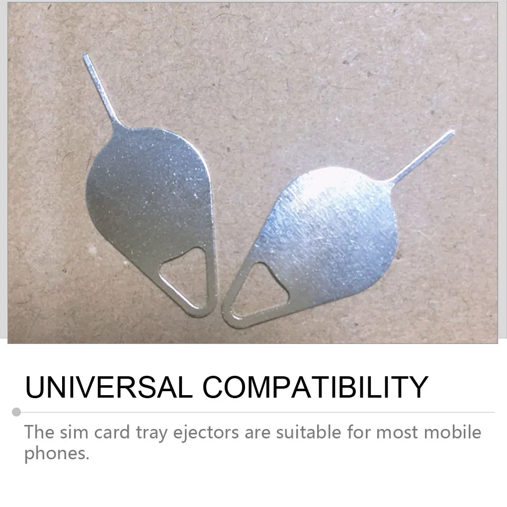 

100pcs Sim Card Tray Ejectors Compatible Wear-resistant Removal Tools Smartphone Universal Multifunctional Eject Pin