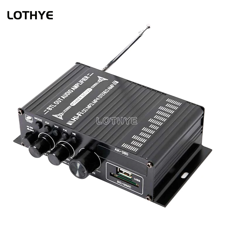 

DC 12V Bluetooth 5,0 HIFI беспроводной аудио усилитель мощности 2-канальный 40 Вт * 2 автомобильный усилитель домашний кинотеатр с дистанционным управле...