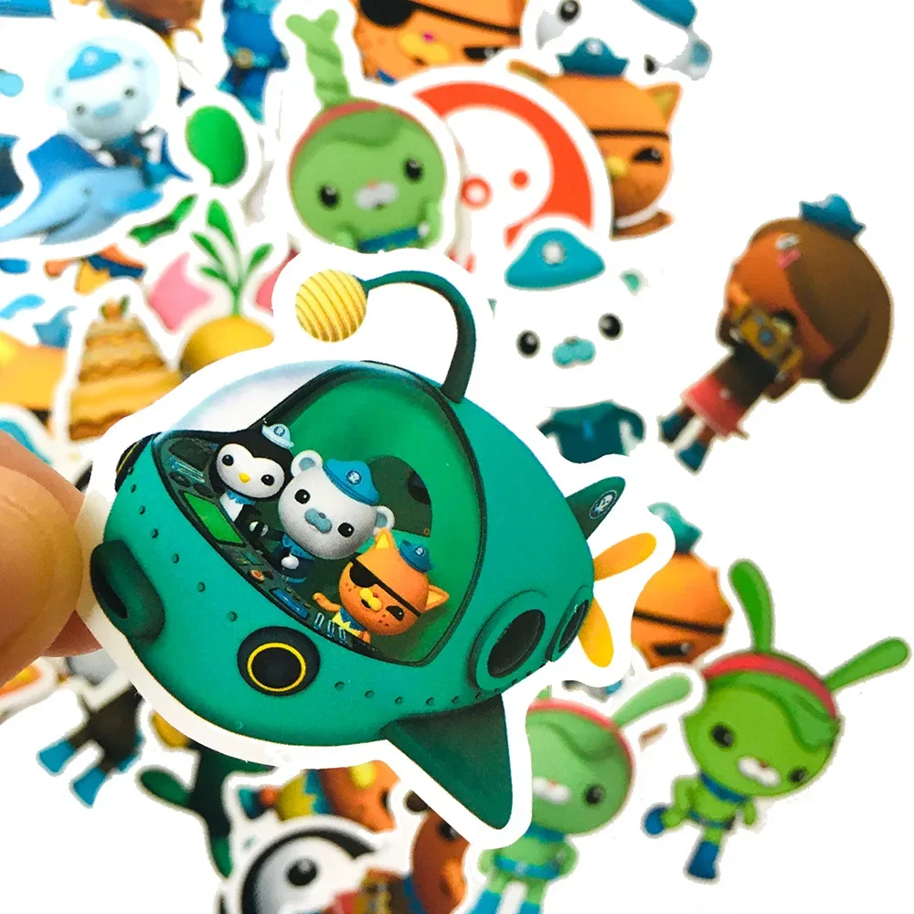 Octonauts 50 шт. не повторяющиеся детские игрушки наклейки из ПВХ с изображением