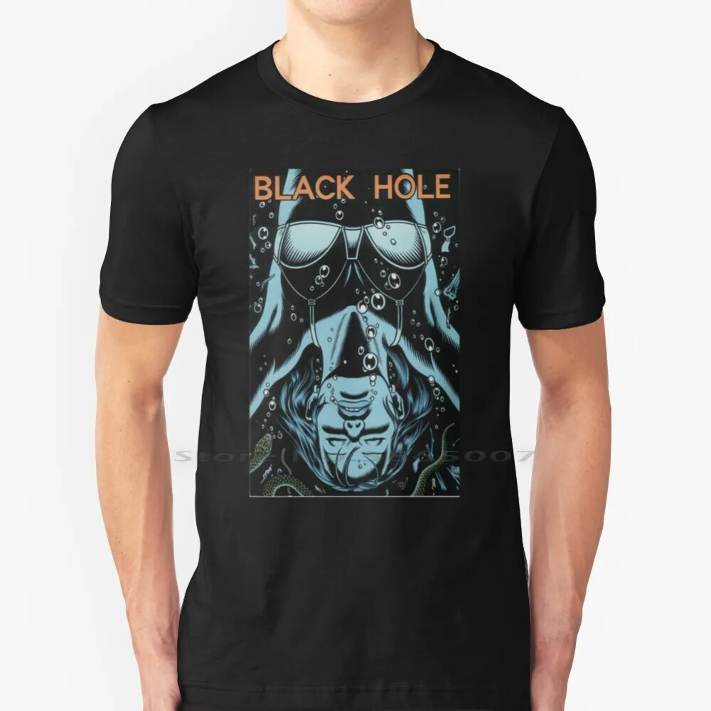 

Black Hole T Shirt 100% Cotton Comics Burns Black Hole Pop Culture Big Size 6xl Tee Gift Fashion