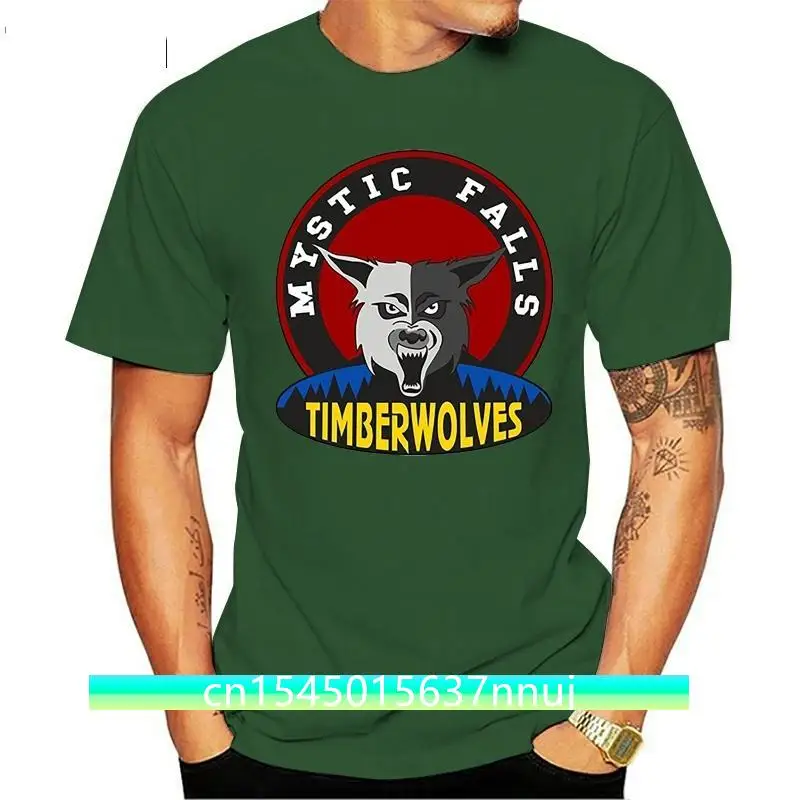 

Mystic Falls Timberwolves Mens T-shirt Tops Tees Fitness Hip Hop Men Tshirts Clothing Super Big Size Zl