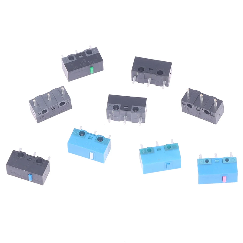 

2Pcs New HUANO Mouse Micro Switch Button 5/8/10/20/50/80 Million Life Mouse Button Switch 0.74N/0.78N