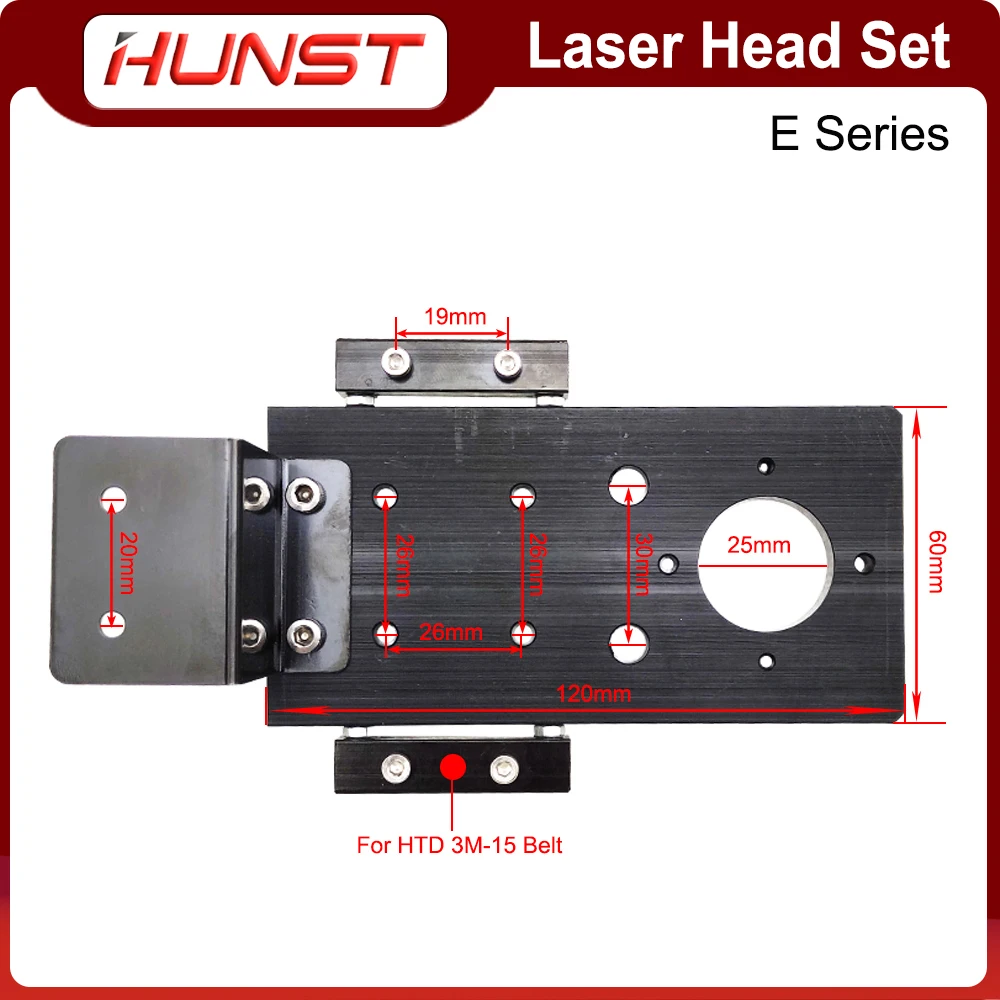 Hunst CO2 Laser Head Set E Series With Lens Diameter 20mm FL50.8 & 63.5 & 101.6 Mirror 25mm for Laser Engraving Cutting Machine enlarge