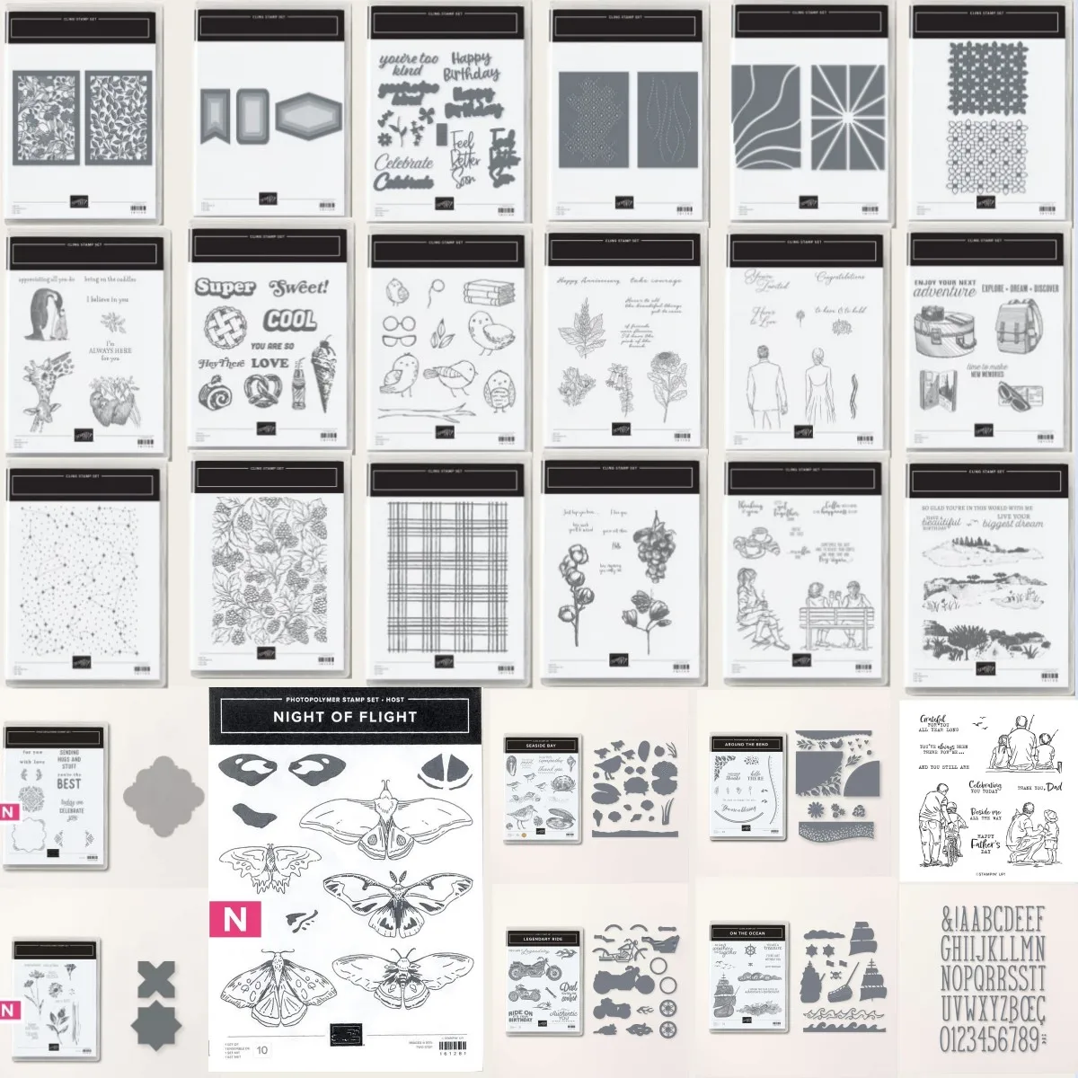 

2023-2024 Annual Catalog Metal Cutting Dies and Clear Stamps Scrapbook Diary Secoration Embossing Diy Greeting Card Blade Punch
