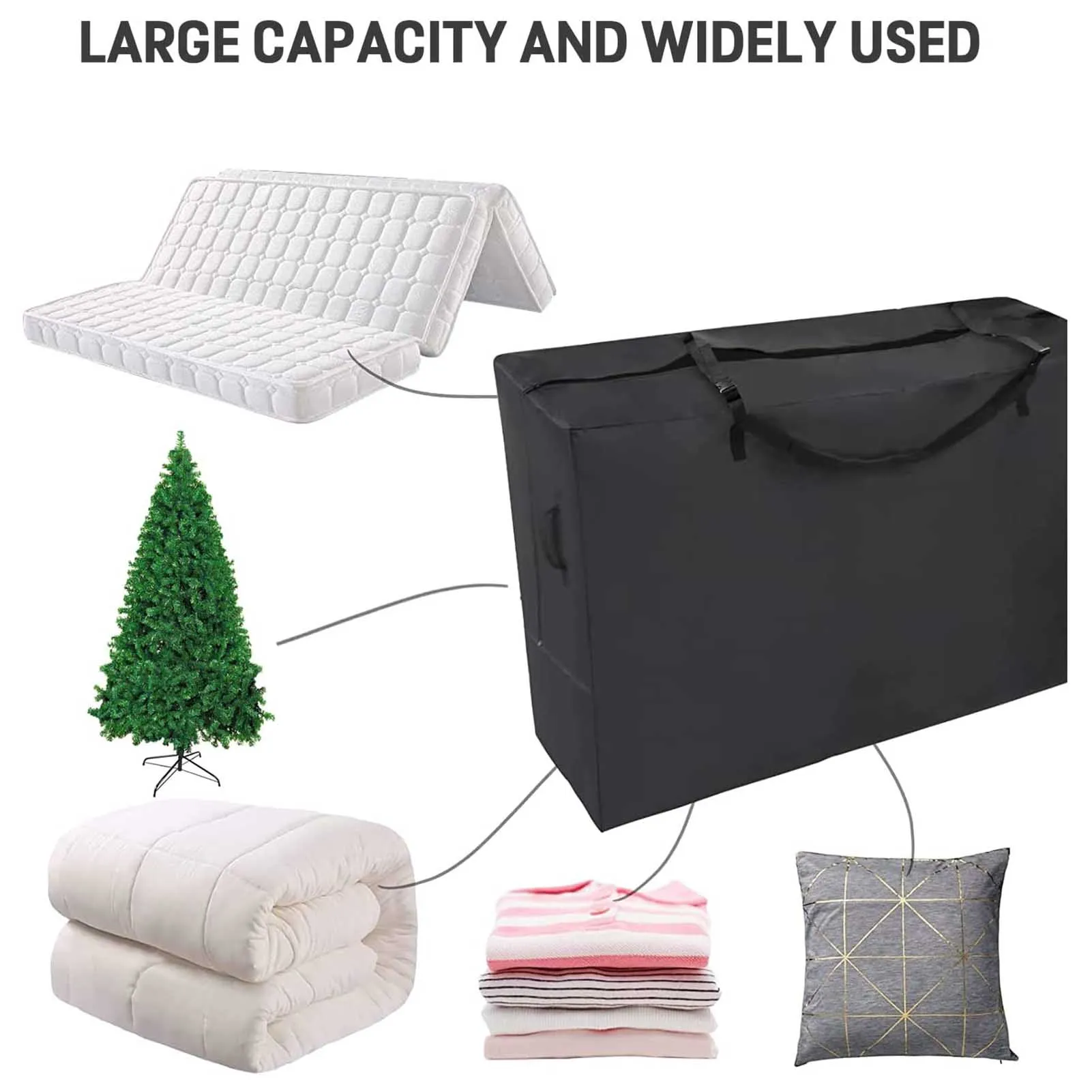 

Large Capacity Clothes Storage Bag Waterproof Cabinet Wardrobe Organizer Quilt Pillow Blanket Organizer Dustproof Bedding