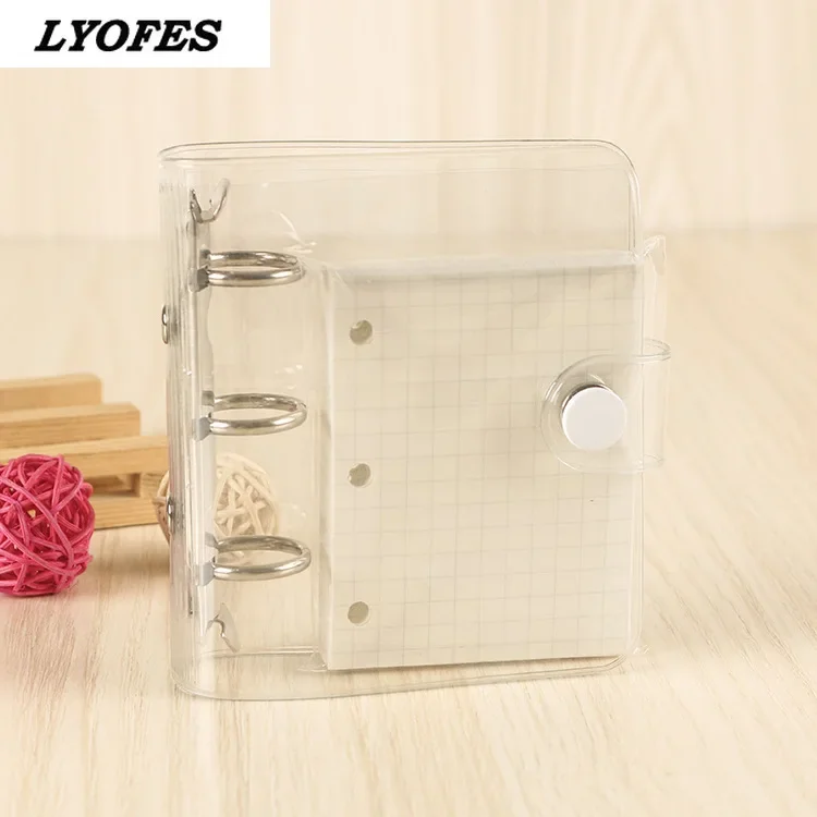 Милый мини-карман с 3 кольцами блокнот листочками для дневника журнал ежедневник