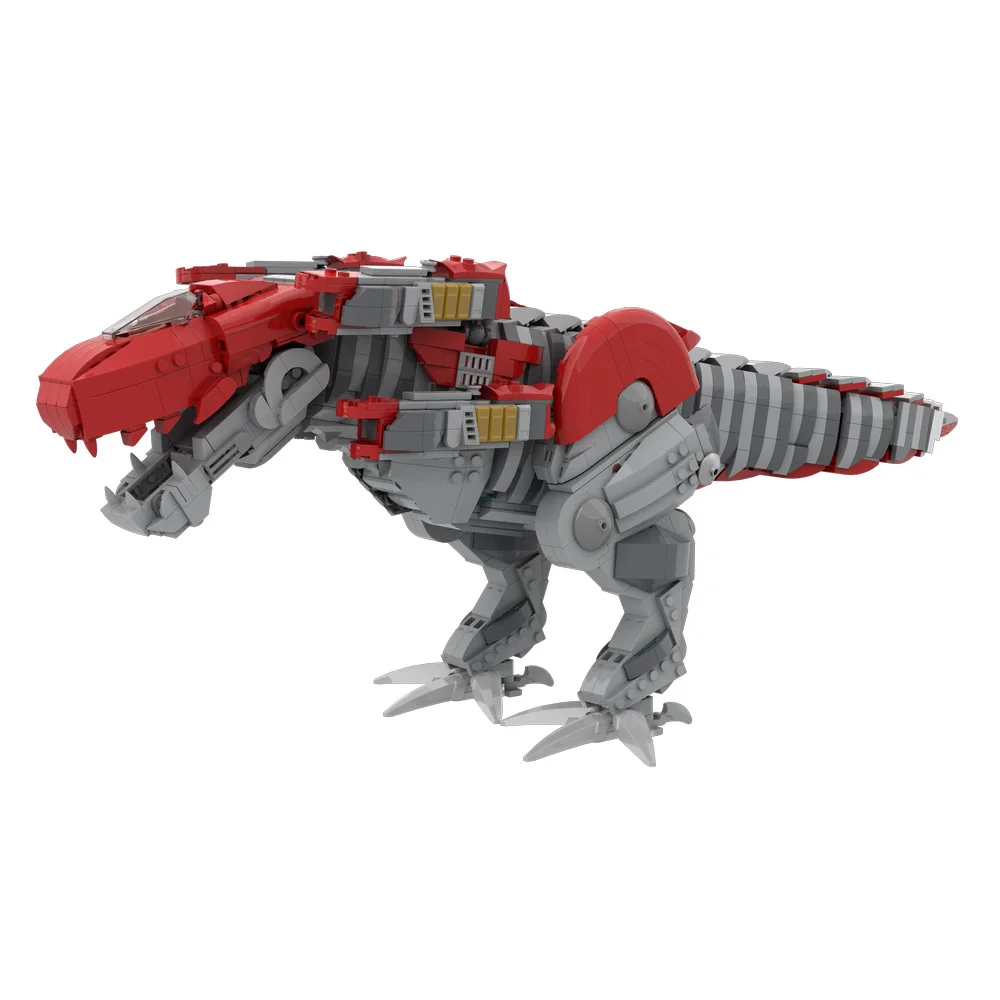 MOC T-Rex Zord Модель Строительные Блоки Аниме Супер Сентаи Тираннозавр Рекс