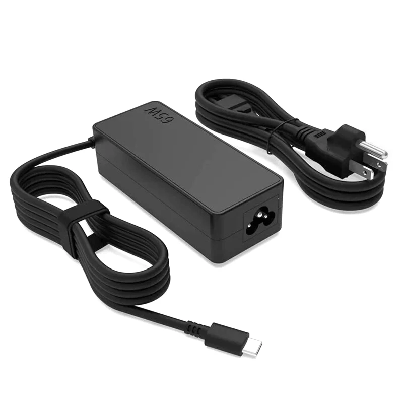 

65W Laptop Power Adapter 100-240V PD Charger USB Type-C Notebook Power Supply