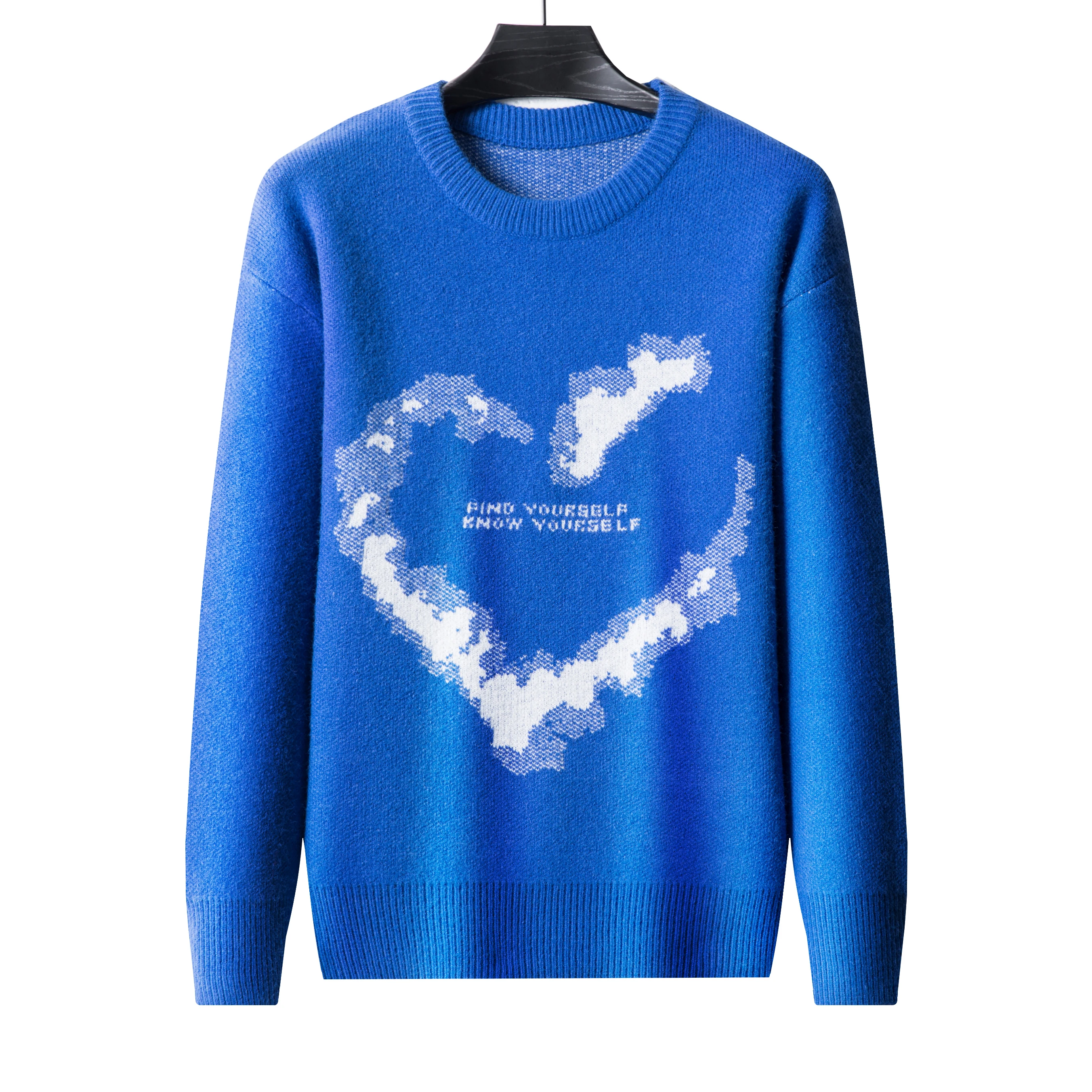 

High End Designer2022New Men's Knitting Pullover Jacquard Letter Warm Autumn/Winter Sweater European Luxury Casual Men's Clothes