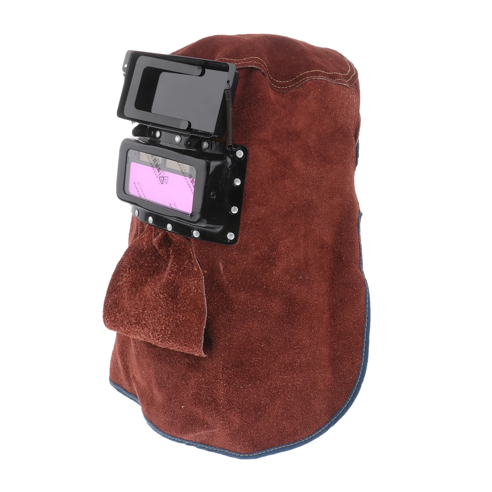 

Welding Mask Neck Face Cover Protective Welder Hat Heat Insulation Cowhide Suede Guard