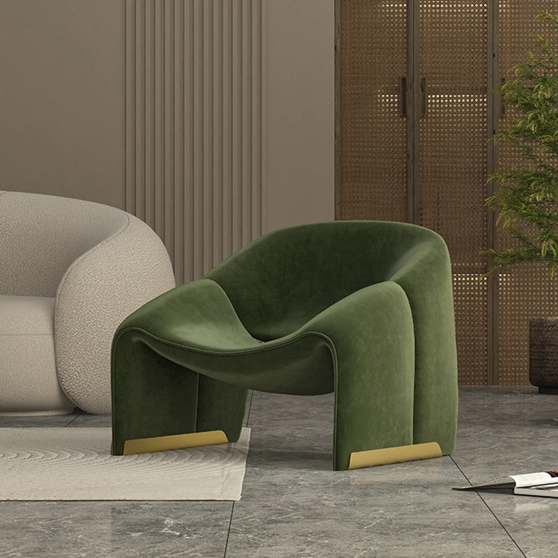 

Vintage Green Living Room Chairs Luxury Pads Back Support Full Body Chairs Adults Lazy Sofa Meubles De Salon Interior Furniture