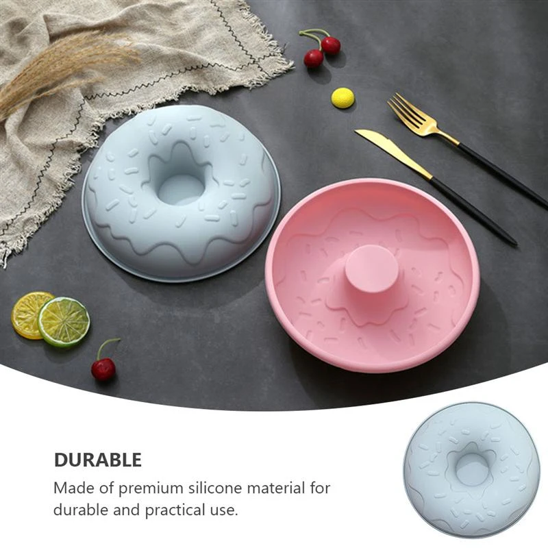 

1Pc Doughnut Silicone Baking Pan for Pastry Donuts Silicon Form Doughnut Mould DIY Cake Chocolate Bagels Dessert Bakery Tools