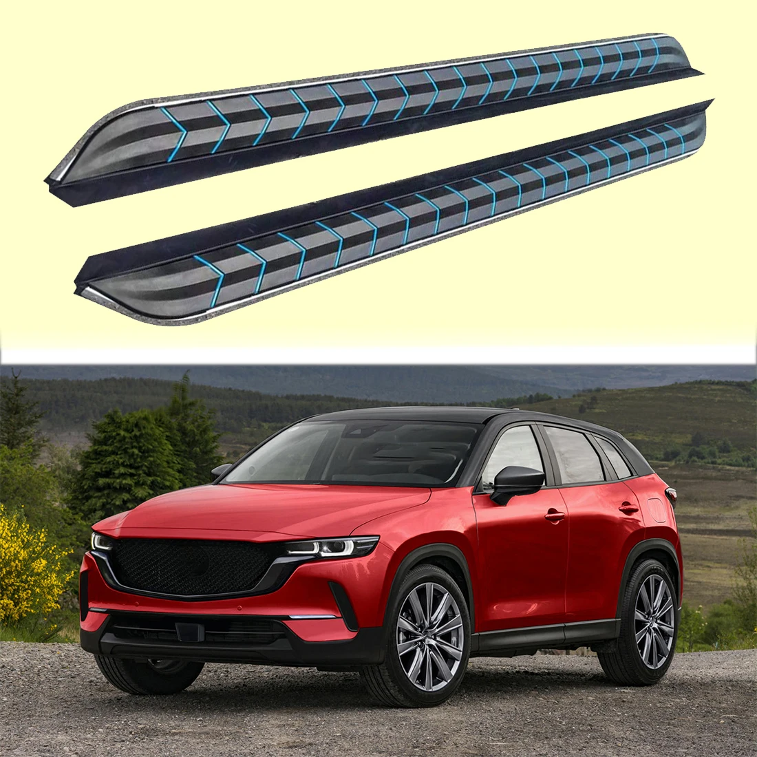 Фото 2 шт., Алюминиевые Подножки для Mazda 2022 2023 2024 №1