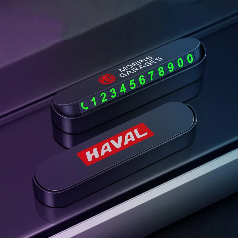 

1Pc Car Phone Number Card Temporary Parking Card Plate For Mitsubishis Lancer 9 l200 ASX Outlander 3 XL Pajero ralliart Galant 8