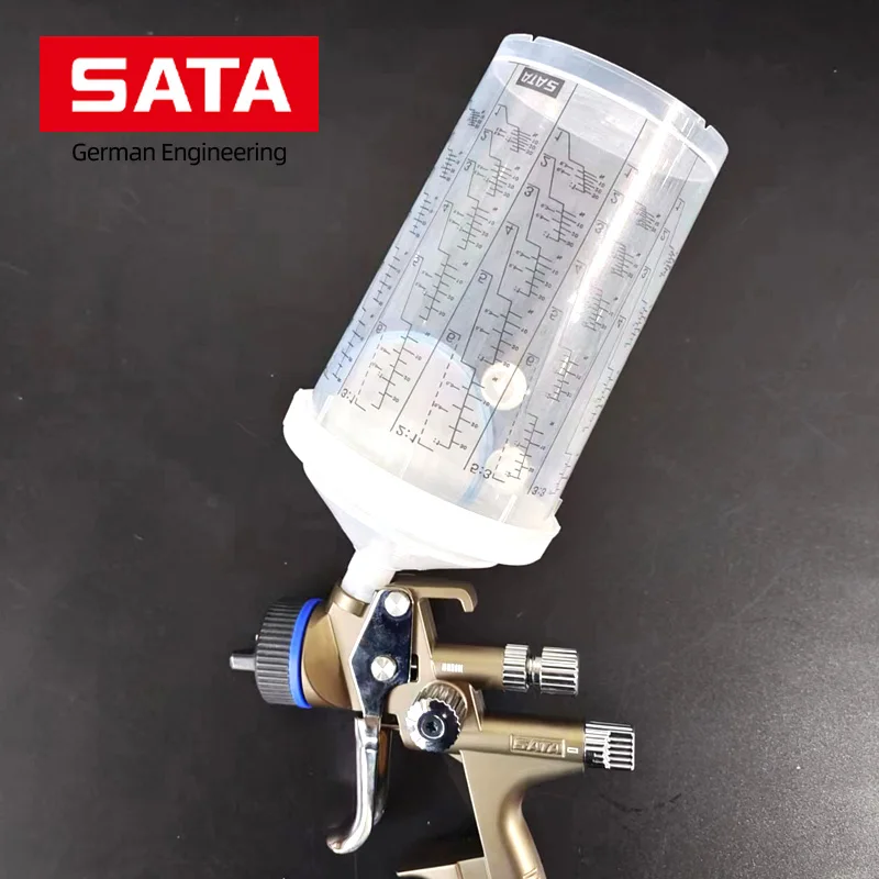 Original Authentic Sata Wash Free Disposable Spray Gun Pot 900ML Water-Based Paint For SATA1000/1500/5500 Spray Gun enlarge