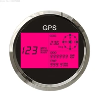 digital 85mm gps speedometer with 7 color backlight lcd display odometer adjustable mileage trip counter motorcycle refit parts