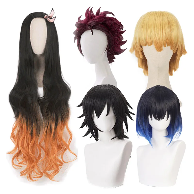 Парик для косплея из аниме рассекающий демонов киметасу не йэйба камадо незуко