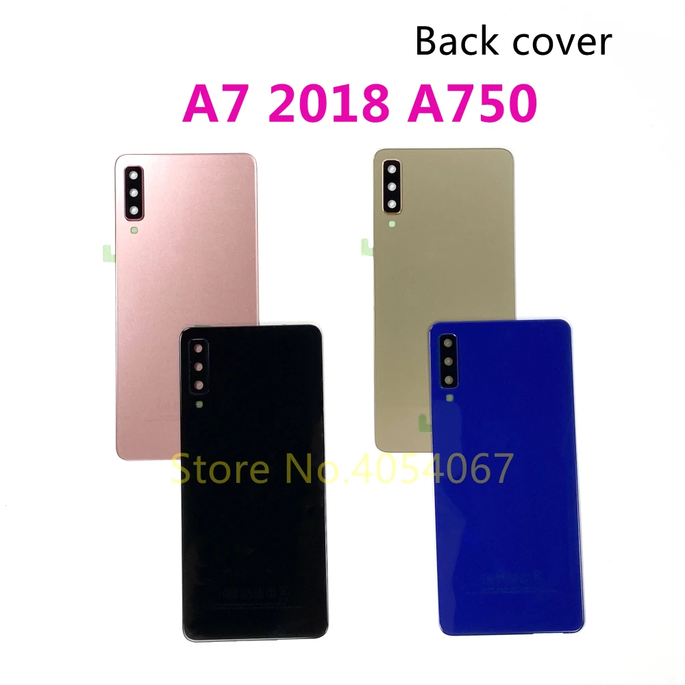 

For SAMSUNG Galaxy A7 2018 A750 A750F A750FN Back Glass Battery Cover Case Rear Panel Door Housing Camera Lens Replacement