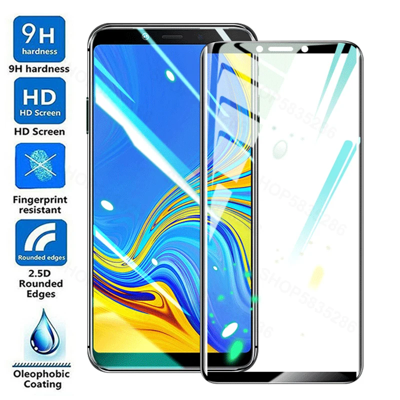 Защитное стекло 9D для Samsung Galaxy A6 A8 Plus + A7 A9 2018 J4 J6 J2 J3 J7 J8 |
