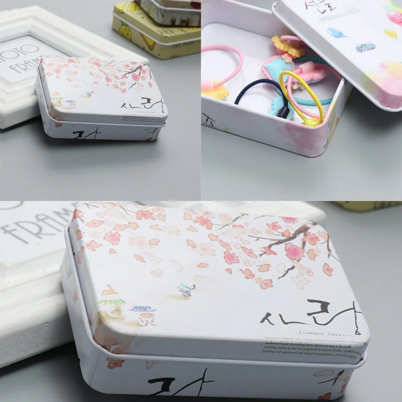 New Vintage Cartoon Tin Box Sealed Jar Packing Boxes Jewelry, Candy Box Small Storage Cans Coin Earrings Headphones Gift Box