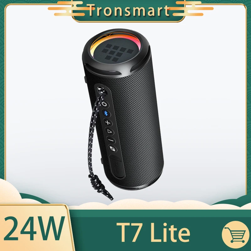 

Портативный Bluetooth-динамик Tronsmart T7 Lite, 24 Вт, IPX7 водонепроницаемый, аккумулятор 4000 мАч, управление через приложение, 24 часа воспроизведения, для кемпинга