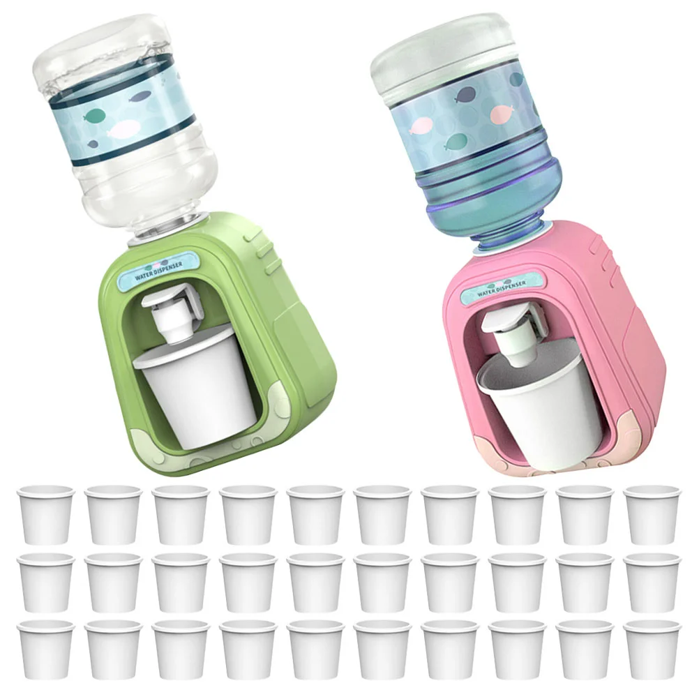 

1 Set Children Drink Water Machine Toy Mini Water Cartoon Water Dispenser Toys with Cups