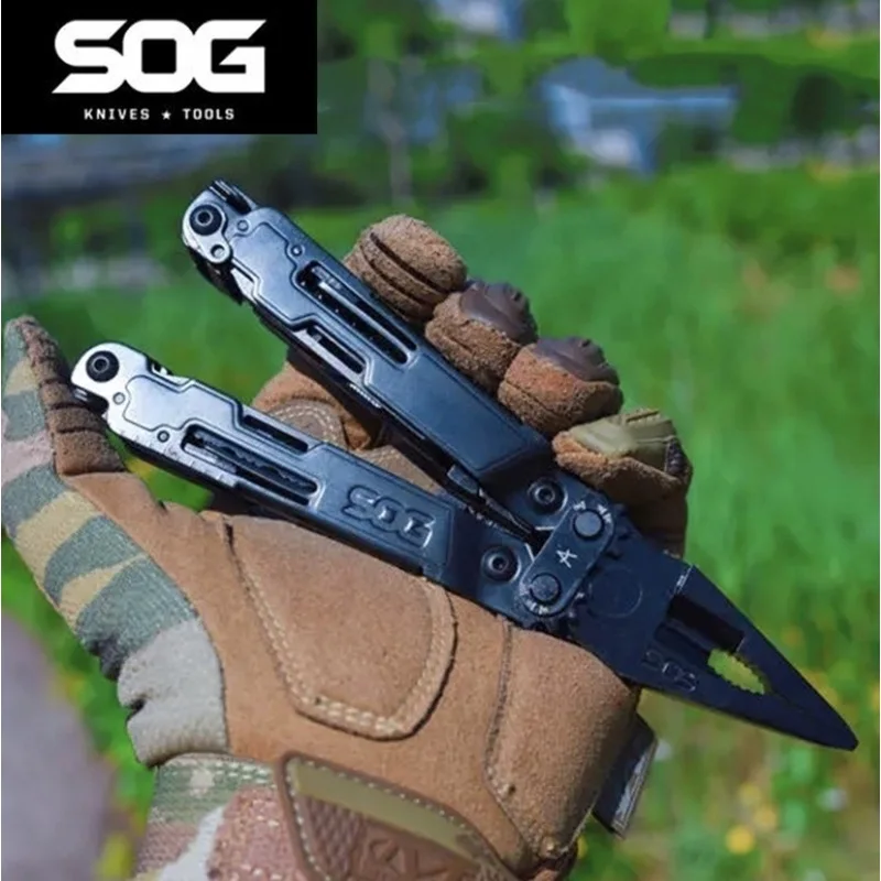 SOG PA2002 21in1 EDC Multi-Tool Folding Pliers Screwdriver Batch Head Group Outdoor Hunting Camping Tactical Survival