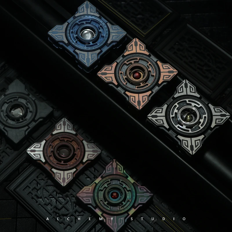 

Sinan, механическая связь, гироскоп для пальцев, поп-монета, Алхимия, комната, оригинальная игрушка для декомпрессии, вне печати, EDC