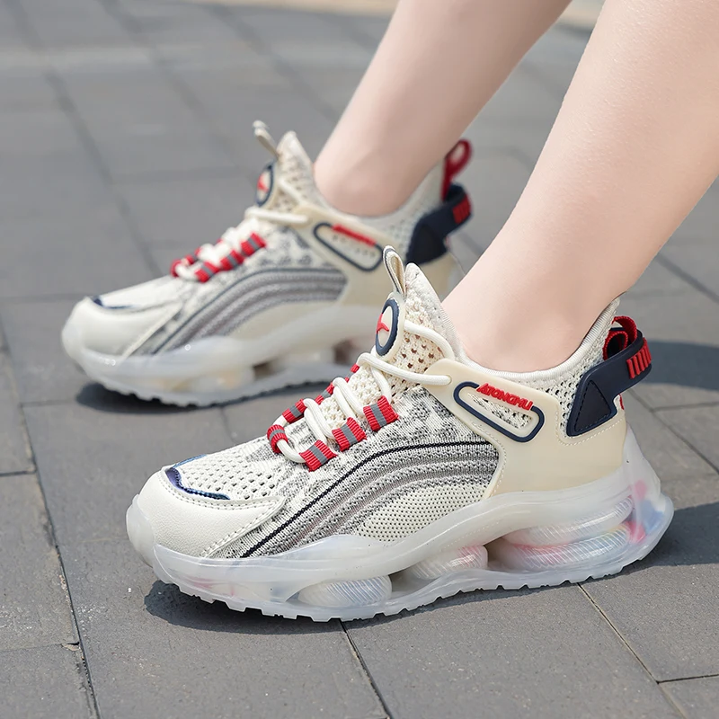 Кроссовки детские дышащие брендовая повседневная обувь для мальчиков и девочек