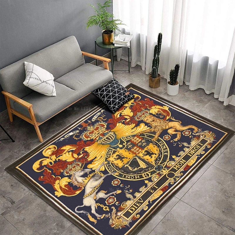 Герб оружия Crest Англия Королевский средневековый крестомер защита льва