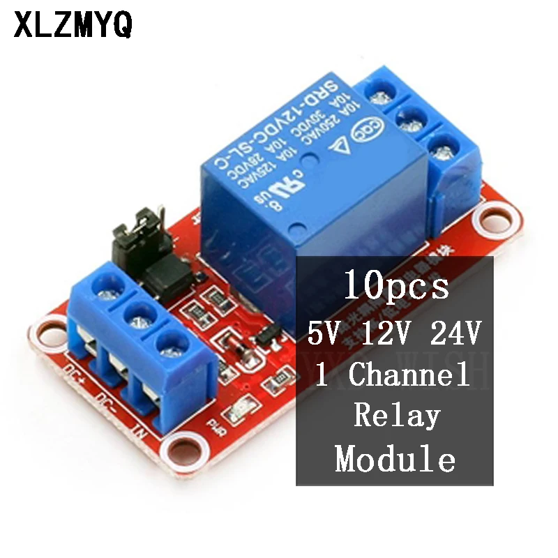 

10pcs 1 Channel Relay Module Board Shield 5V 12V Low Level Trigger One PIC AVR DSP ARM MCU one Channel Relays With optocoupler