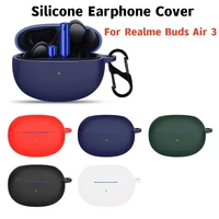 for realme buds air 3 silicone earphone case cover protective anti fall cover for realme buds air proair3 case accessories