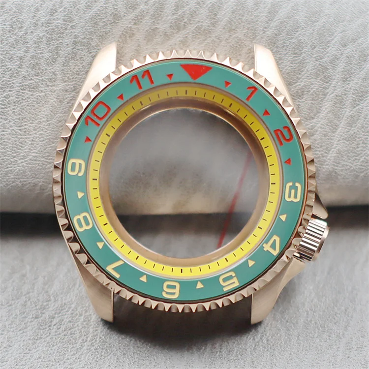 Modified  NH35 42mm Watch Case Watch SK007A Abalone Shell Mechanical Watch Modified Shell Diving Case Assembly