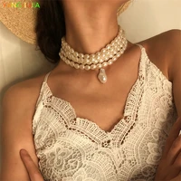 baroque abnormity pearl necklace european american style personality fashion chain of clavicle ms travel wedding accessories
