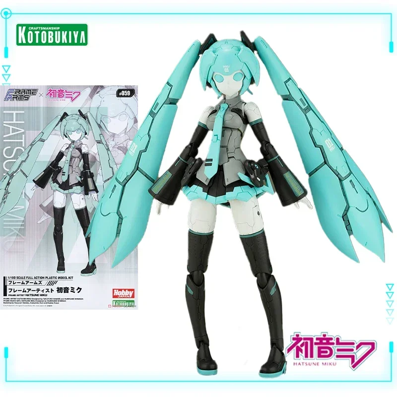 Фото Оригинальная сборная модель Kotobukiya Vocaloid Hatsune Miku Frame Artist 1/100, фигурка мобильного костюма, 15,9 см, игрушка-конструктор №2
