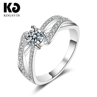kogavin anillos mujer rings crystal party wedding anillos fashion accessories female 3a cubic zirconia engagement ring for women