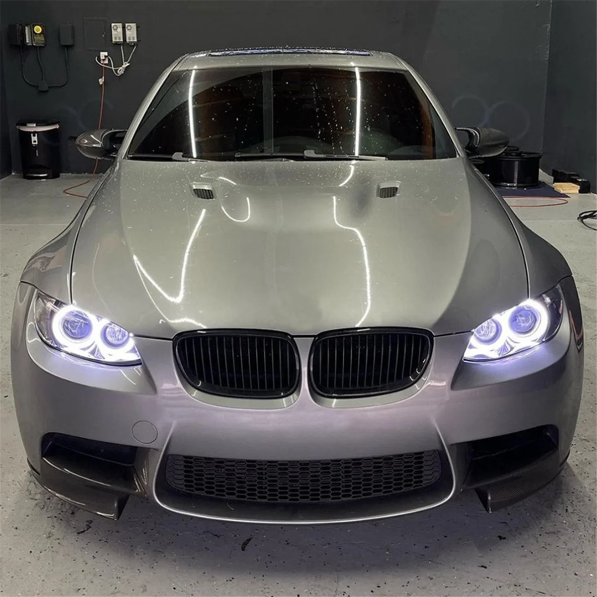 Для BMW 3 серии E90 E91 E92 E93 M3 2006-2013 передний бампер губа угловой диффузор сплиттер