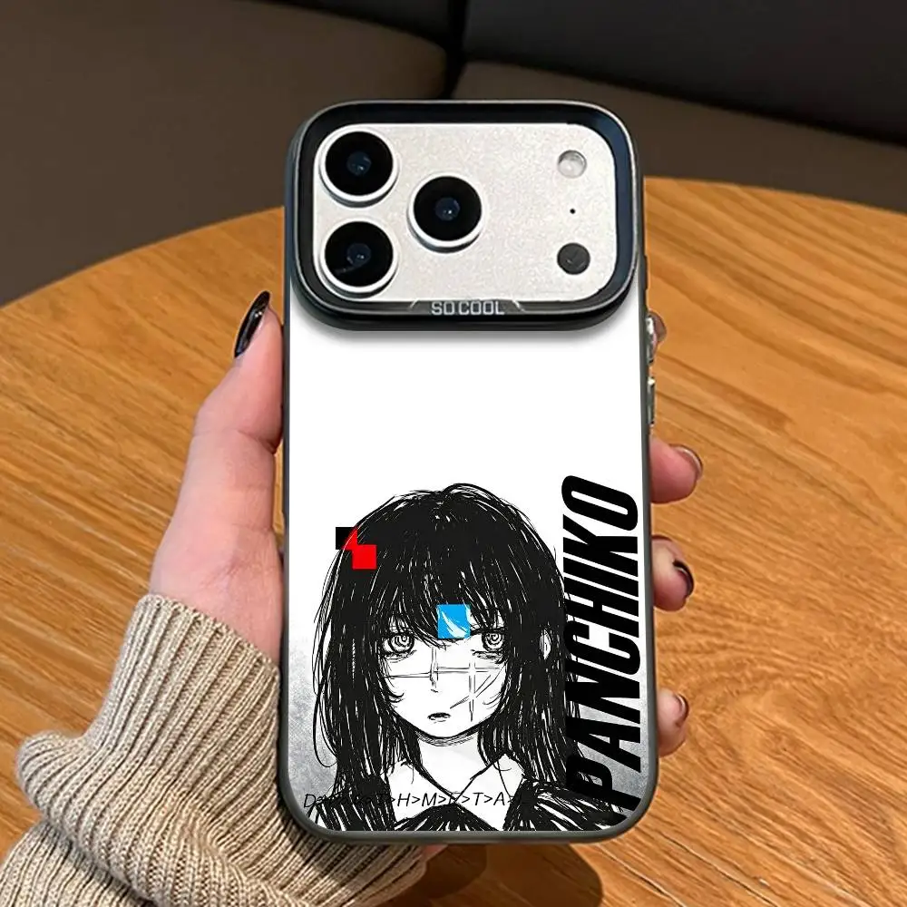 Фото Чехол P-Panchiko DEATHMETAL матовый черный с большим вырезом для камеры для iPhone 17 16 15 14 13 12 11 Pro Max, бампер-накладка №5