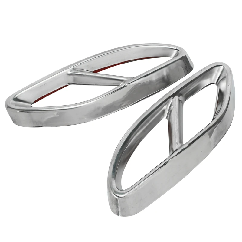 

Top Quality For Mercedes Benz GLC A B C EClass W205 Coupe W213 W176 W246 2016-17 Car Accessory AMG Exhaust Cover Trim 304 Steel