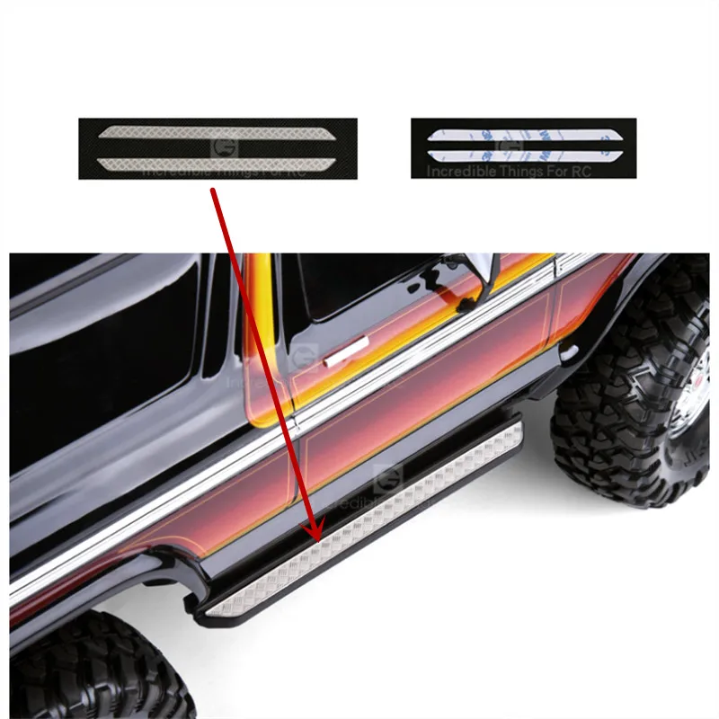 

GRC TRAXXAS TRX-4 GAX0053M DEFENDER Bronco, Тактический Блок, металлическая противоскользящая пластина, ножная педаль для радиоуправляемого автомобиля