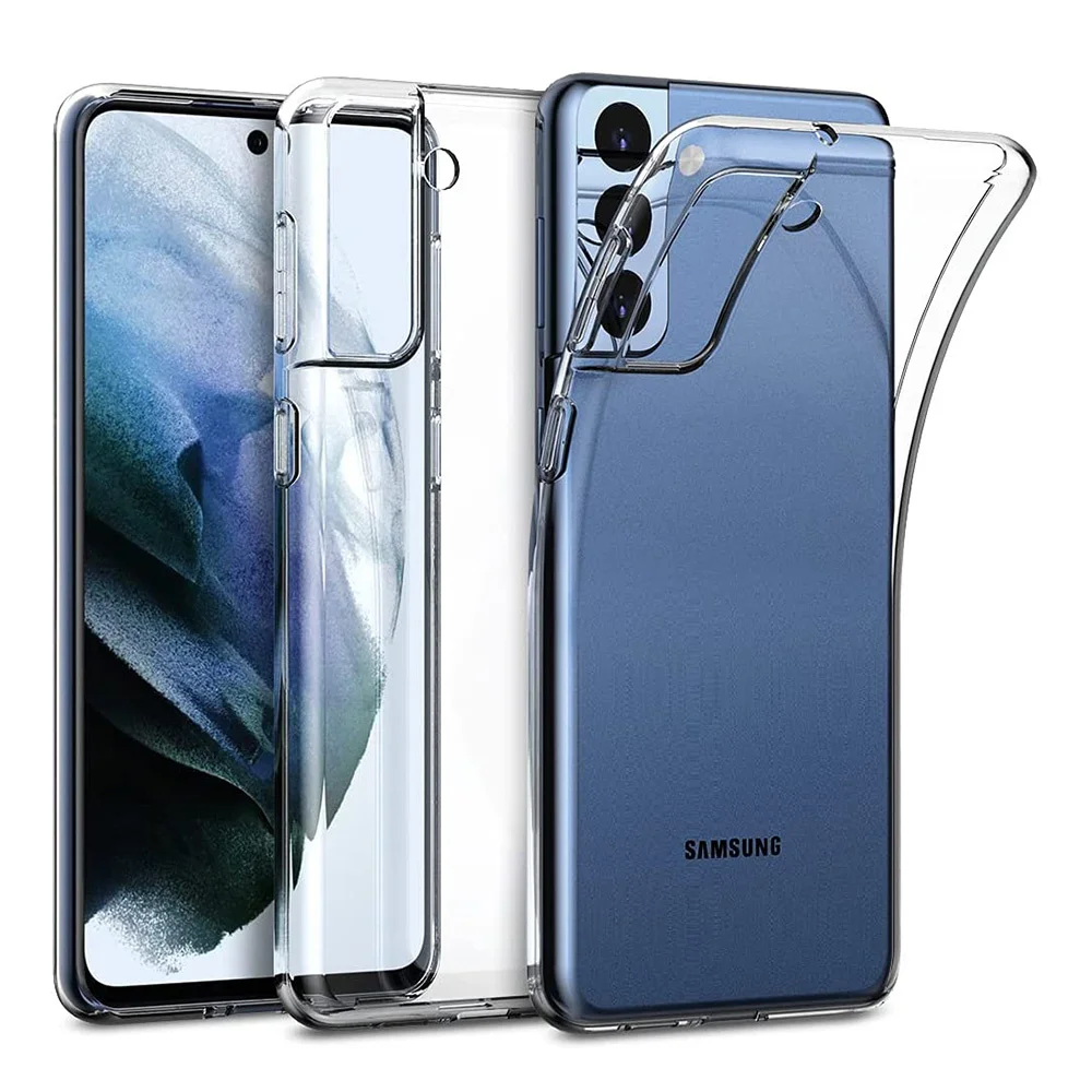 

Ultra Thin Silicone Phone Case On For Samsung Galaxy S21 S20 Fe Ultra S10 S9 S8 Plus Lite Soft Clear Full Back Case Cover Fundas