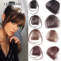 1pcs high quality hair clips fringe hair pieces false synthetic hair on the clips front neat bang good hair styling accessories