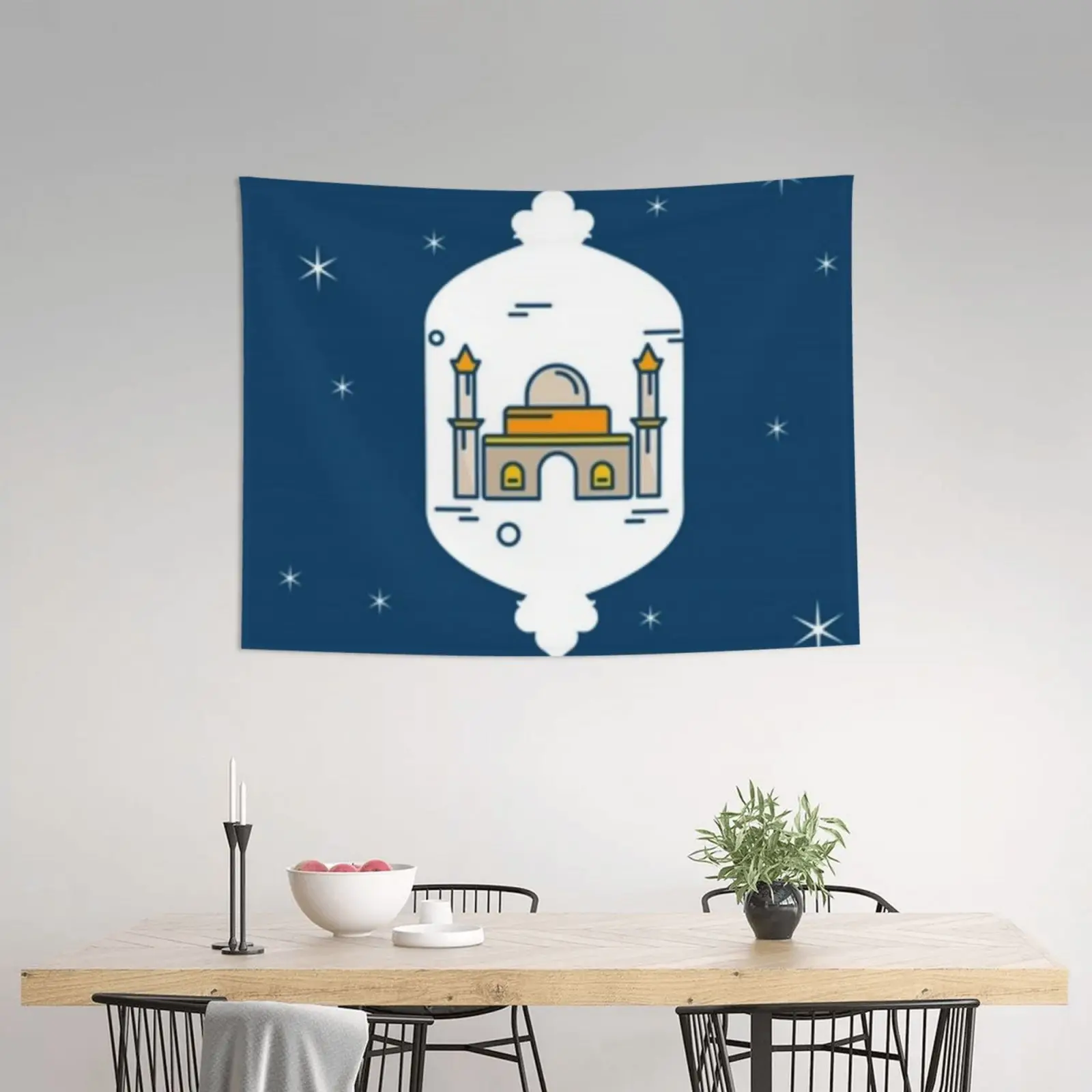 

ИД Мубарак гобелен комната подвесное украшение мусульманский фестиваль Рамадан Настенная картина подарок