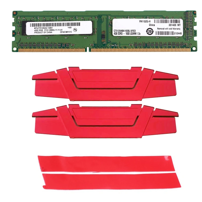 

DDR3 4GB 1600Mhz Ram+Cooling Vest Memory RAM PC3 12800 1.5V Desktop PC Memory 240Pins For