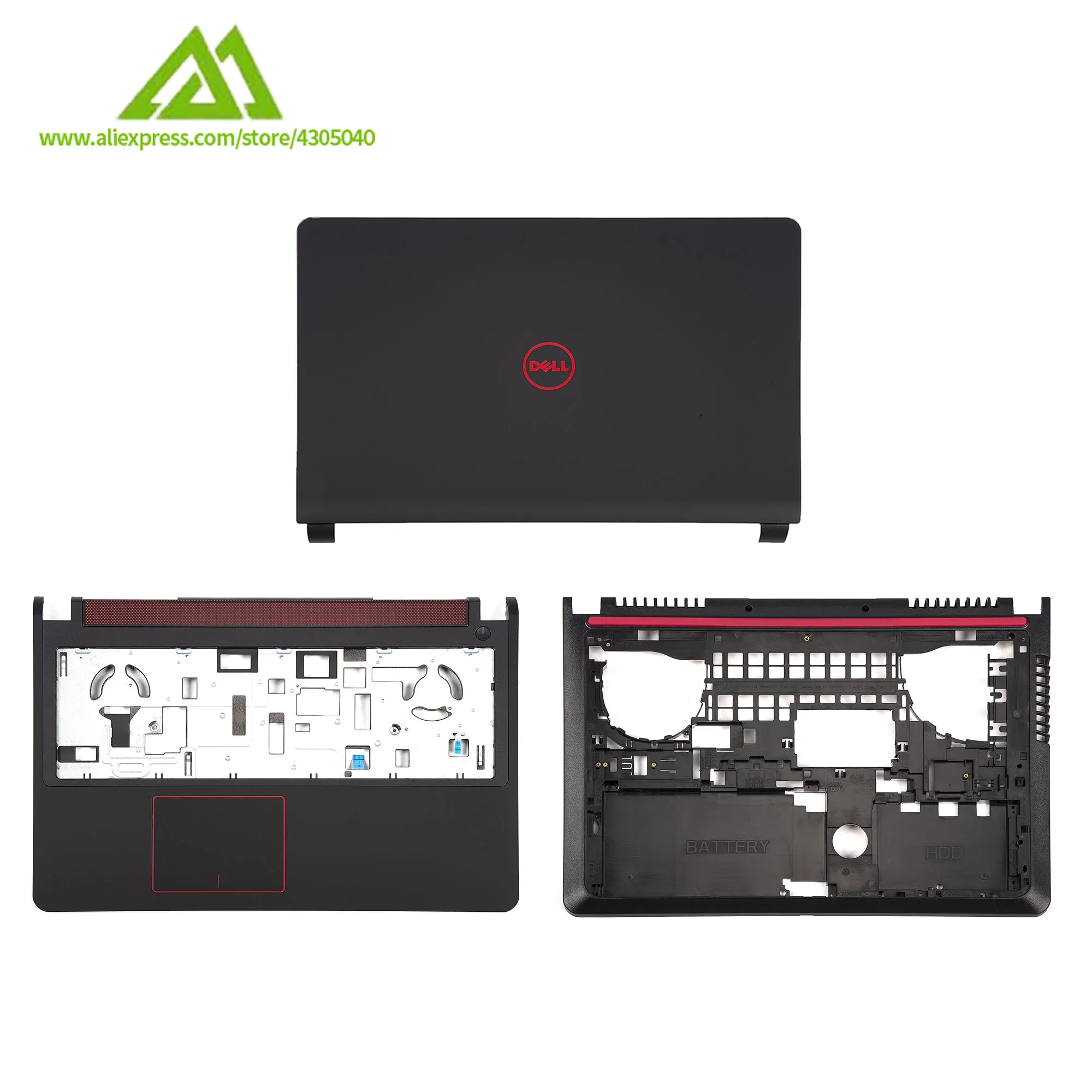 

New LCD Back Cover/Palmrest Cover/Bottom Case Cover For Dell Inspiron 15 7557 7559 5576 5577 01D0WN
