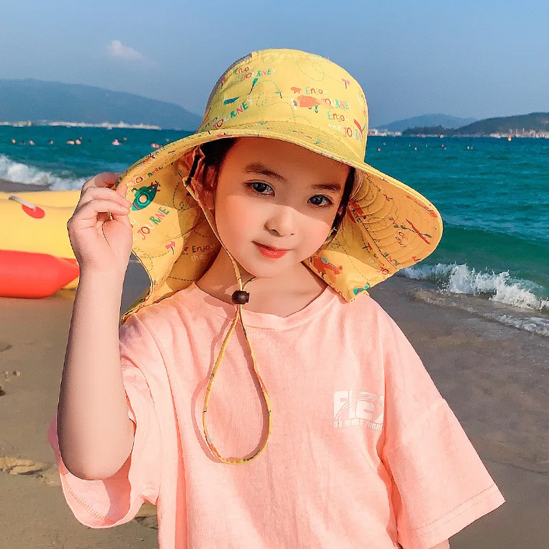 Панама детская летняя с широкими полями защитой от ультрафиолета для мальчиков